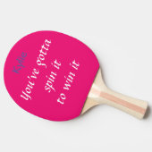 Je moet het draaien tafeltennisbatje (Zijkant)