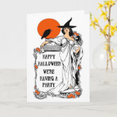 Je moet het feest bijwonen kaart (Gele Bloem)