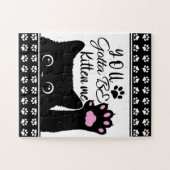 Je moet me een grappig kat-patroon zijn. legpuzzel (Horizontaal)