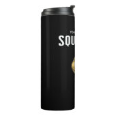Je moet me Squidding Funny Squid Pun Thermosbeker (Gedraaid links)