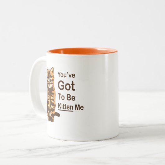 Je moet mij kitten zijn, schattige kat Mok (Voorkant links)