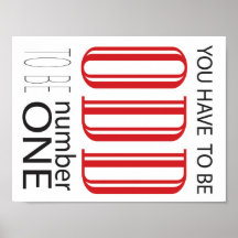 Je moet vreemd zijn om nummer één te zijn