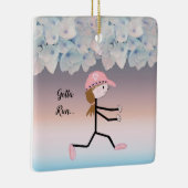 Je moet Vrouw runnen met Floral Ceramic Ornament (Rechts)