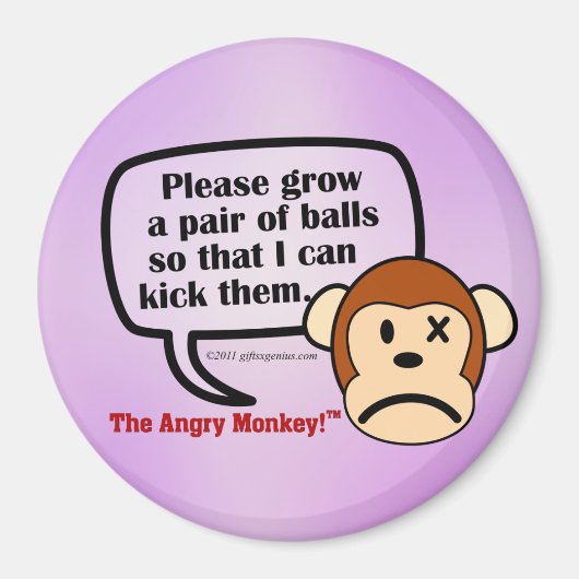 Je moet wat ballen kweken magneet (Voorkant)