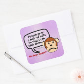 Je moet wat ballen kweken vierkante sticker (Envelop)