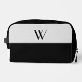 Je monogram in zwart-wit toilettasje (Voorkant)