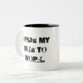 Je monte mon vélo pour travailler la tasse (Devant gauche)