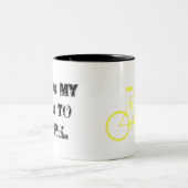 Je monte mon vélo pour travailler la tasse (Centre)
