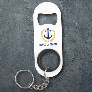 Je naam Anchor Gold Style Laurel White Mini Flessenopener