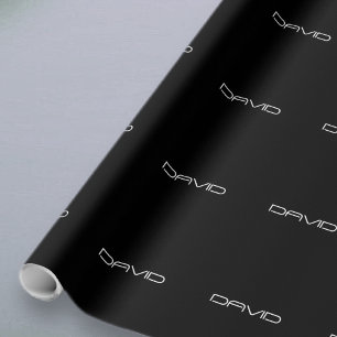 Je naam   Cool gestileerde  tekst Cadeaupapier