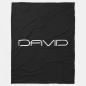 Je naam | Cool gestileerde  tekst Fleece Deken (Voorkant)