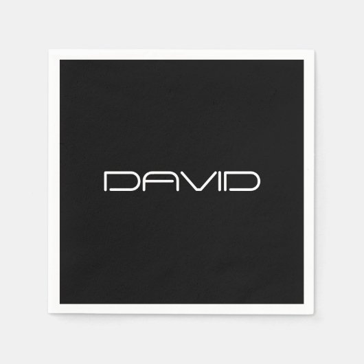 Je naam | Cool gestileerde  tekst Servet (Voorkant)