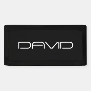 Je naam   Cool gestileerde  tekst Spandoek