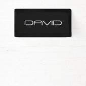 Je naam | Cool gestileerde  tekst Spandoek (Insitu)