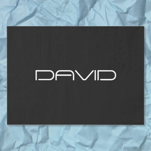 Je naam | Cool gestileerde tekst Tissuepapier