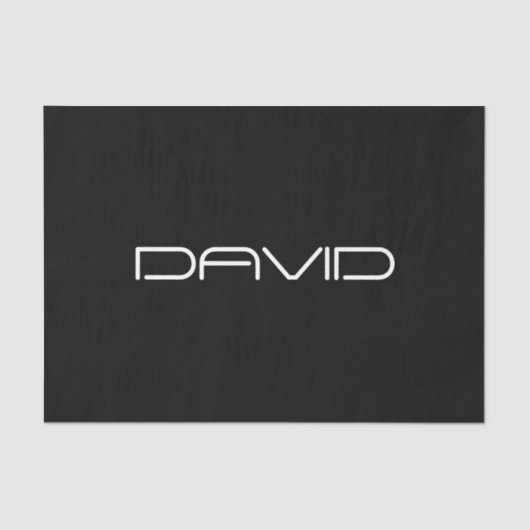 Je naam | Cool gestileerde  tekst Tissuepapier (Voorkant)