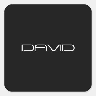 Je naam   Cool gestileerde  tekst Vierkante Sticker