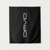 Je naam | Cool gestileerde tekst Wandkleed (Voorkant)