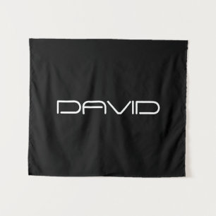 Je naam   Cool gestileerde  tekst Wandkleed