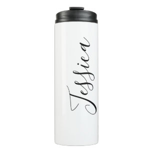 Je naam Elegant Schrift Thermosbeker
