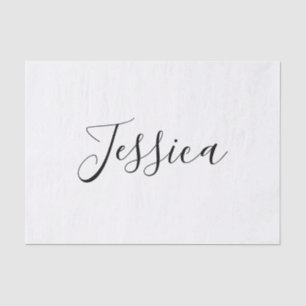 Je naam Elegant schrift Tissuepapier