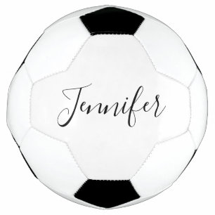 Je naam Elegant Schrift Voetbal