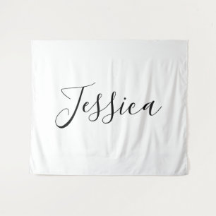 Je naam Elegant Schrift Wandkleed