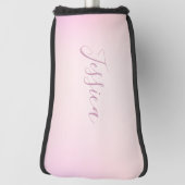 Je naam | Elegant Script Soft Ombre Golfheadcover (Draai 90)