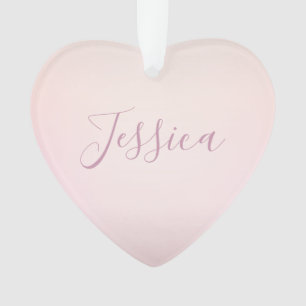 Je naam Elegant Script Soft Ombre Ornament