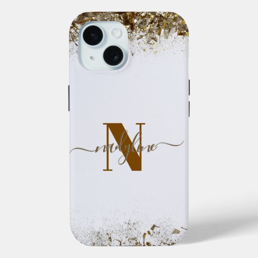 Je naam en de eerste letter van je naam personalis Case-Mate iPhone case (Achterkant)