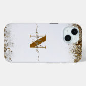 Je naam en de eerste letter van je naam personalis Case-Mate iPhone case (Achterkant (horizontaal))