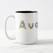 Je naam in artistieke bloemletters / Ava Two-Tone 