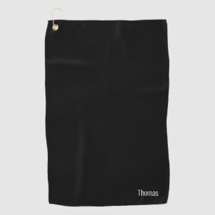 Je naam in eenvoudige minimalistische moderne lett golfhanddoek