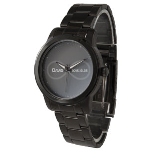 Je naam Infinity Geek Gifts Horloge
