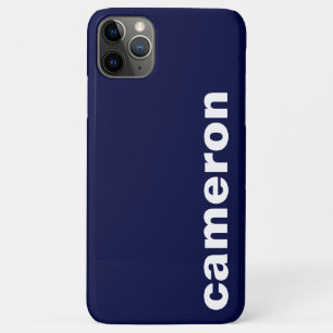 Je naam modern marine iPhone 11 pro max hoesje