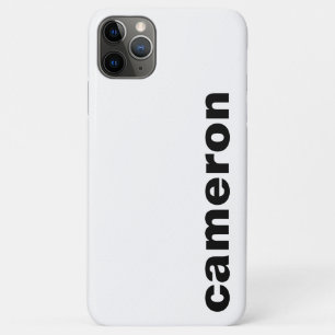Je naam modern wit iPhone 11 pro max hoesje