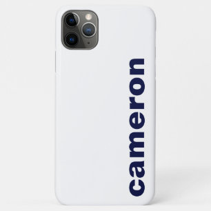 Je naam modern wit iPhone 11 pro max hoesje