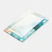 Je naam toevoegen | AversAversion - Blue Waterverf Post-it® Notes (Schuin)