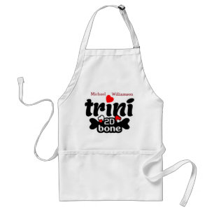(Je naam) Trini 2D Bone Standaard Schort