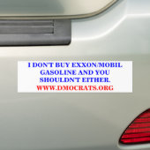 JE N'ACHÈTE PAS DE STICKER ESSENCE EXXON/MOBIL (En voiture)