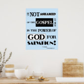 Je n'ai pas honte de l'Évangile, poster (Cuisine)