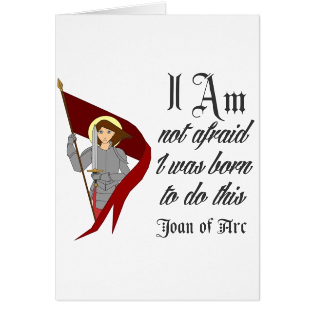 Je n'ai pas peur - Jeanne d'Arc (Devant)
