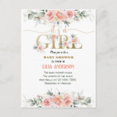 Je n'ai pas une invitation de Baby shower à fleurs (Devant)