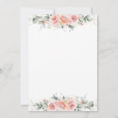 Je n'ai pas une invitation de Baby shower à fleurs (Dos)