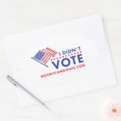 Je n'ai pas voté Sticker Politique (Enveloppe)