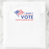 Je n'ai pas voté Sticker Politique (Sac)