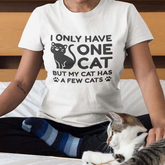 Je N'Ai Qu'Un T-shirt Chat