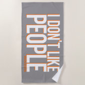 Je n'aime pas les serviettes de plage des gens (Devant)