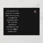 Je n'arrête pas la carte postale (Dos)