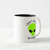 Je ne crois pas à la Mug de café humain (Devant droit)